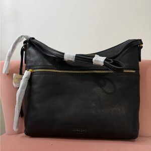 Margot Classic Black Shoulder Bag